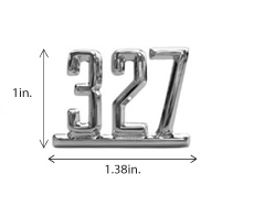 1965-67 FENDER EMBLEM, 327